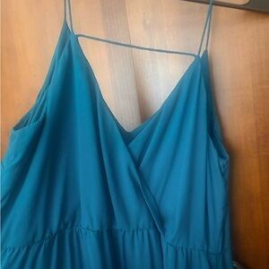LOFT Teal Sleeveless Dress